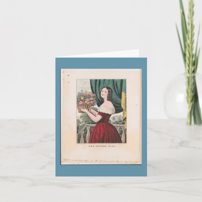 "The Flower Girl" ~ La carte de collection des fle (Devant)