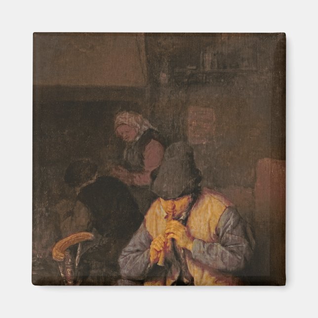 The Flute Player, 17. Jahrhundert Magnet (Vorne)