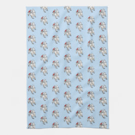 The Flying Christmas Goat Geschirrtuch