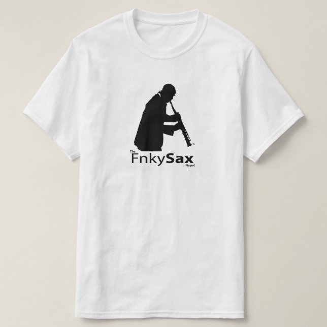 The FnkySax Player T-Shirt (Design vorne)