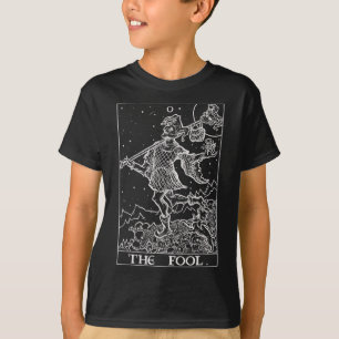 The Fool Tarot Card Court Jester Halloween Gothic T-Shirt