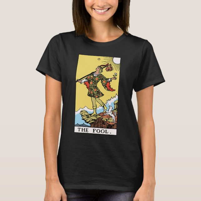 The Fool Tarot Card Rider Waite T-Shirt (Vorderseite)