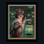 "The Fortune Teller" Art Deco der 1920er Jahre Poster<br><div class="desc">"The Fortune Teller"1922 Art Deco Print by C. Camps</div>