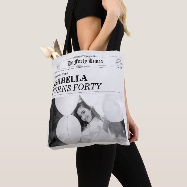 The Forty Times Newspaper 40th Birthday Party Tasche (Von Nahem)