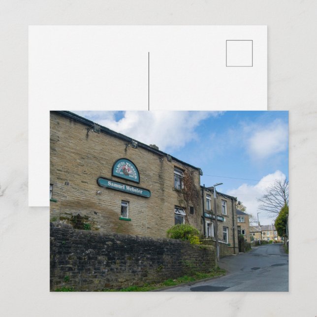 The Fountain Head Inn, Halifax Postkarte (Vorne/Hinten)