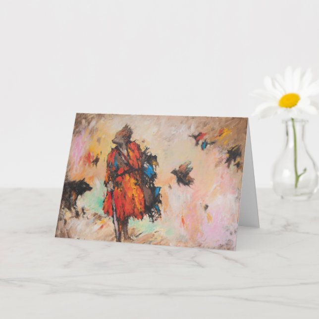 The fox and the wolf.  karte (Kleine Pflanze)