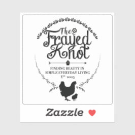 The Frayed Knot - Logo-Wappen Vinyl Sticker