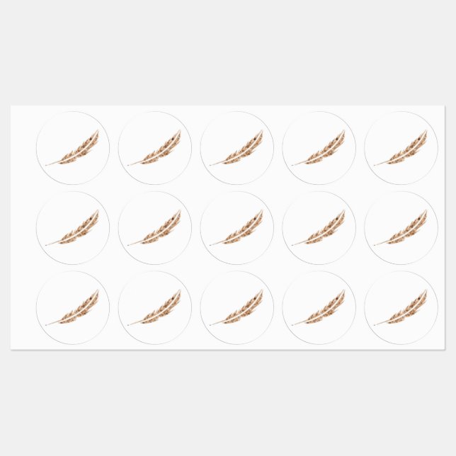 .The Freckled Feather labels Etiketten (Blatt)