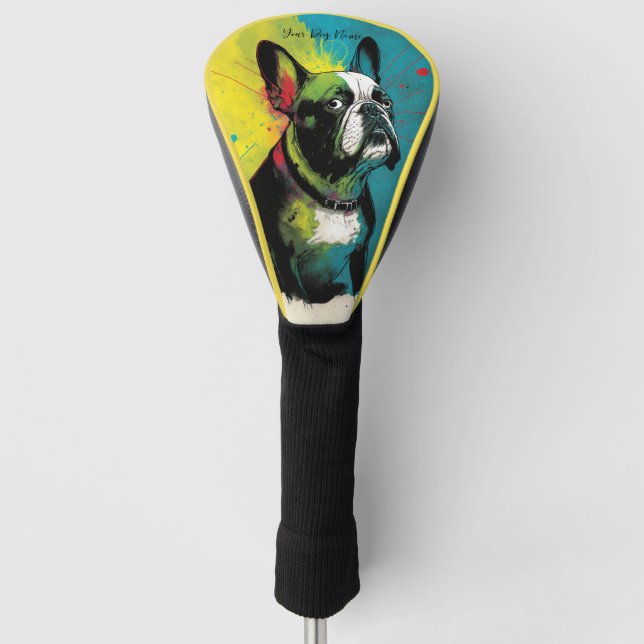 The French Bulldog - Zusammensetzung 001 Golf Headcover (Vorderseite)