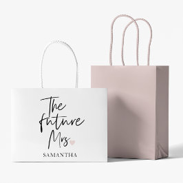The Future Mrs and Your Name Modern Beauty Große Geschenktüte