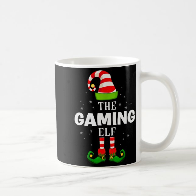 The Gaming Elf Christmas Pjs Matching Pajama  Kaffeetasse (Rechts)