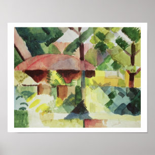 The Garden, 1914 (mit Papier) Poster