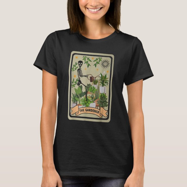 The Gardener Tarot Card Gardening Planting  Plant  T-Shirt (Vorderseite)