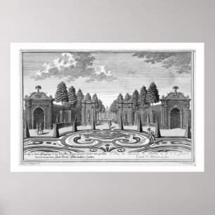 The gardens of Count Althan, Vienna, from 'Vorstel Poster