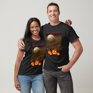 The Gatekeeper Creepy Graveyard Pumpkin Halloween T-Shirt