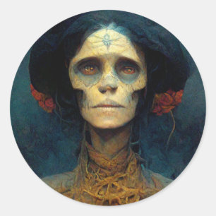 The Gaunt Lady Fantasy Sci-Fi Runder Aufkleber