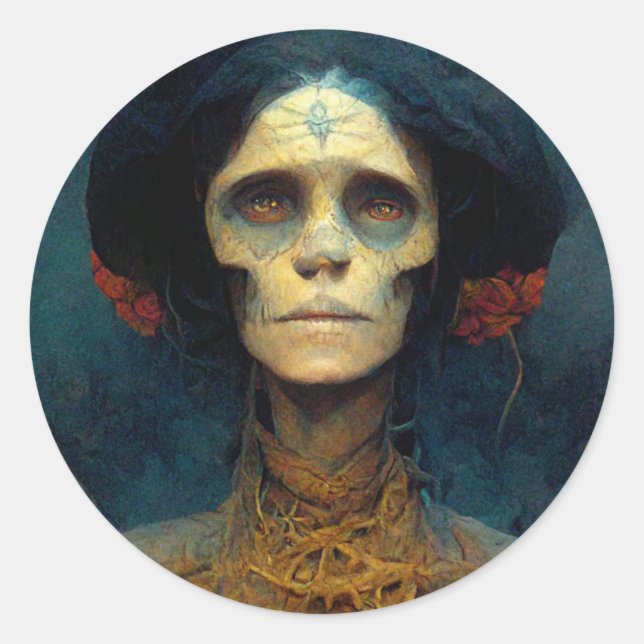 The Gaunt Lady Fantasy Sci-Fi Runder Aufkleber (Vorderseite)