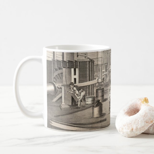 The Gebäude Interior of H.C. Redington & Company Kaffeetasse (Mit Donut)