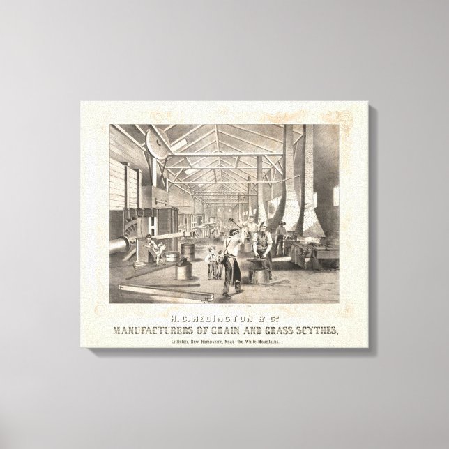 The Gebäude Interior of H.C. Redington & Company Leinwanddruck (Vorderseite)