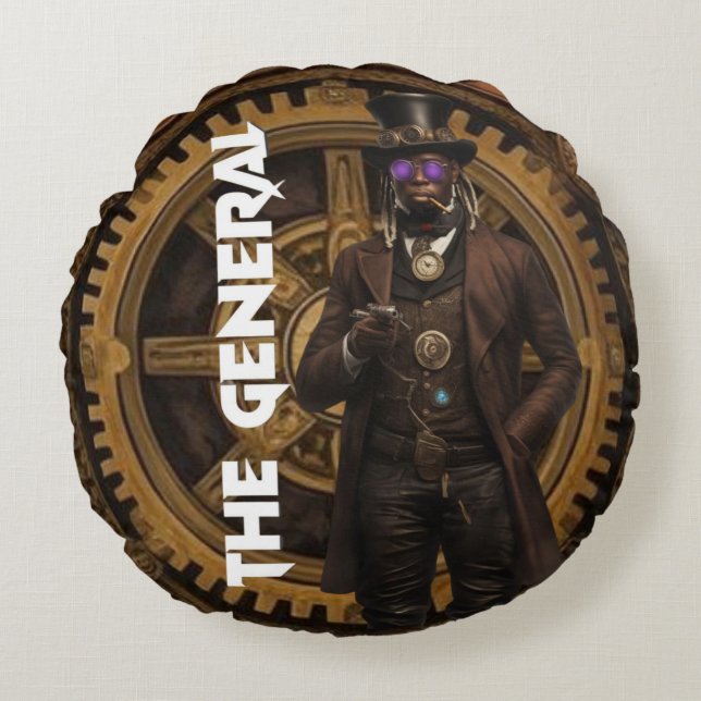 The General  Rundes Kissen (Vorderseite)