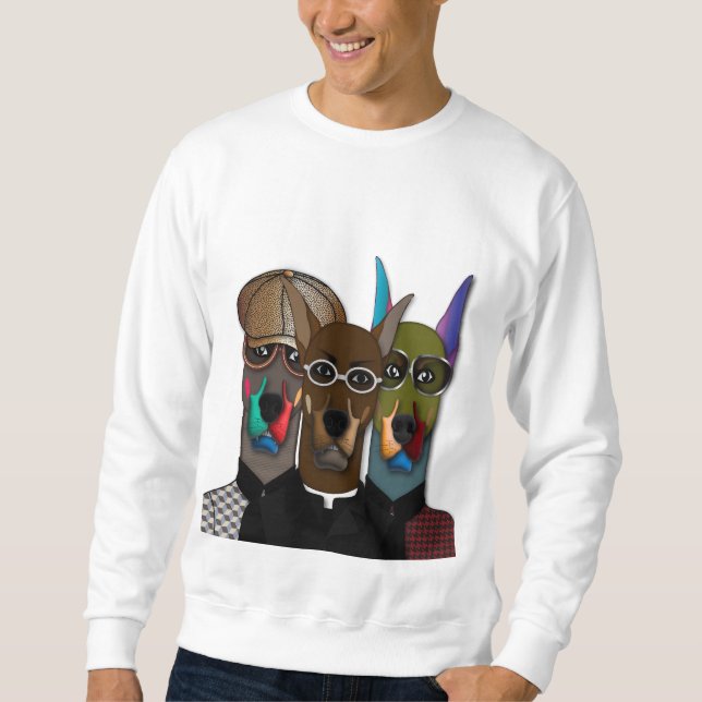 "The Gentlemen Dobermans" Artistic Sweatshirt (Devant)