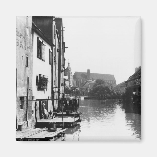 The Gera at Erfurt, Thiringia, c.1910 Magnet (Vorne)