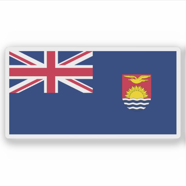 The Gilbert and Ellice Islands flag (1937–1976) Aufkleber (Vorderseite)