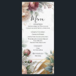 The Gilded Secret Garden Floral Glam Wedding  Menükarte<br><div class="desc">Menu. Matching items in this design are available.</div>