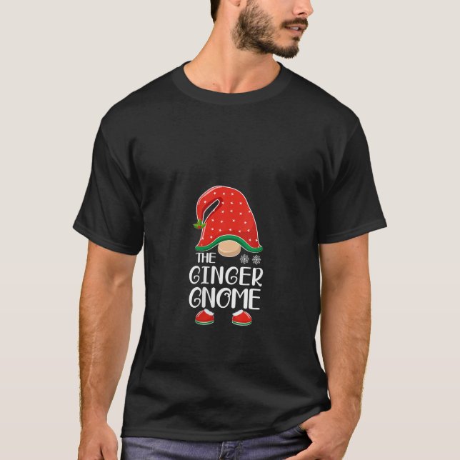 The Ginger Gnome Elf Matching Family Group Christm T-Shirt (Vorderseite)