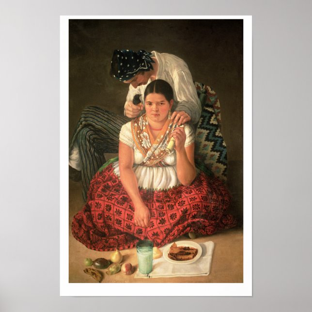 The Gipsy Boy and Girl (Öl auf Leinwand) Poster (Vorne)