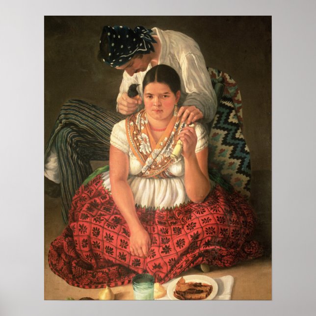 The Gipsy Boy and Girl (Öl auf Leinwand) Poster (Vorne)