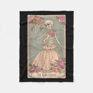 The Girlfriend Tarot Card Couple Skeleton Gothic H Fleecedecke