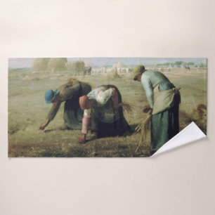 The Gleaners, Jean-Francois Millet, 1857 Badehandtuch