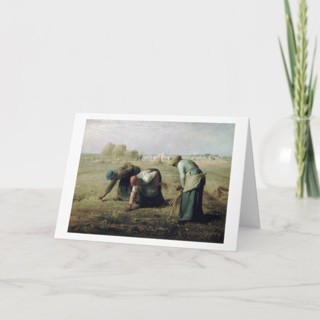 The Gleaners, Jean-Francois Millet, 1857 Karte (Vorderseite)
