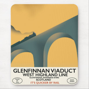 The Glenfinnan Viadukt Scotland. Mousepad