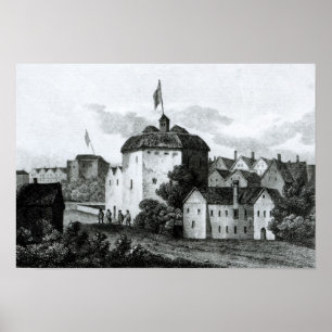 The Globe-Theater auf dem Bankside Poster