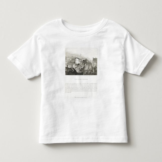The Globe-Theater, c.1647, veröffentlicht von Kleinkind T-shirt (Vorderseite)
