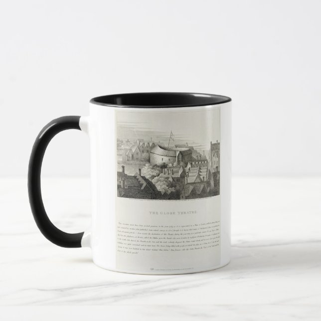 The Globe-Theater, c.1647, veröffentlicht von Tasse (Links)