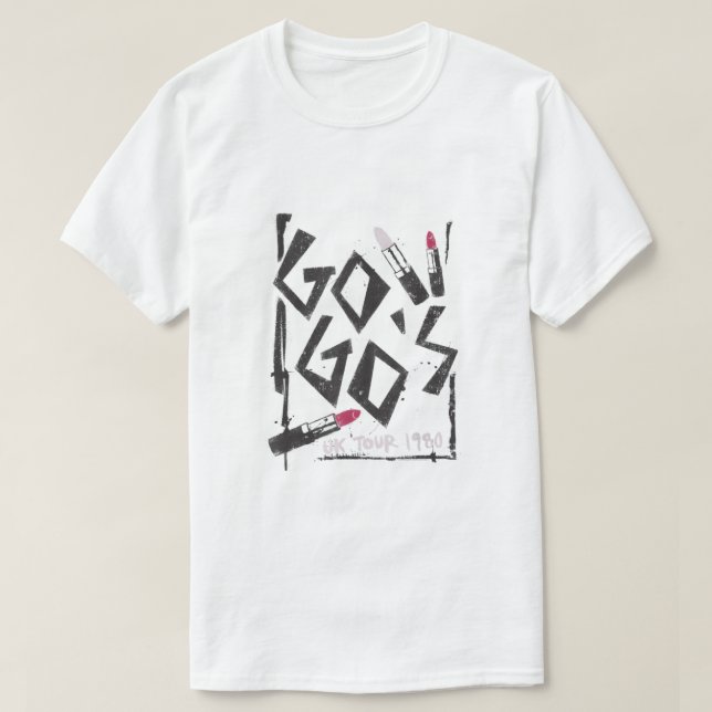 The GoGos UK 1980 Tour T-Shirt (Design vorne)