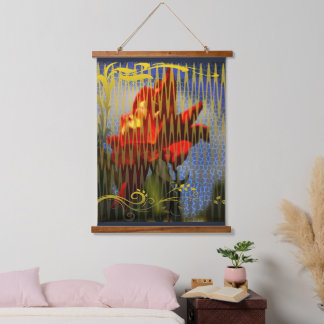 The Golden Captivity of the Rose Wandteppich Mit Holzrahmen