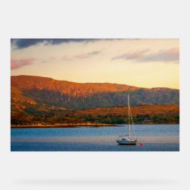 The Golden Evening over Kenmare Bay Acrylschild