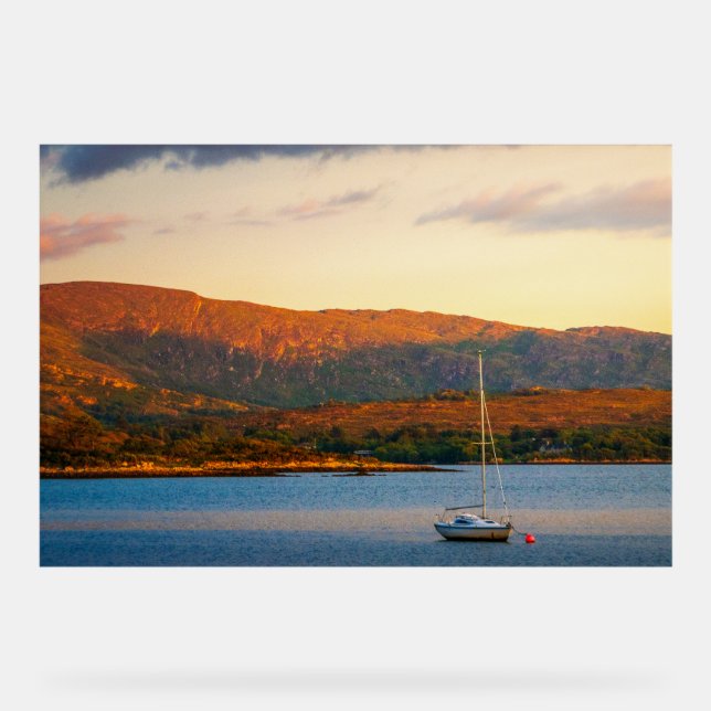 The Golden Evening over Kenmare Bay Acrylschild (Vorderseite)