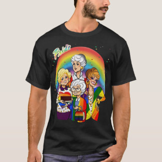 The Golden Friend Girls LGBT Pride Rainbow Flag re T-Shirt