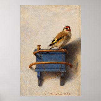 The Goldfinch by Carel Fabritius Poster
