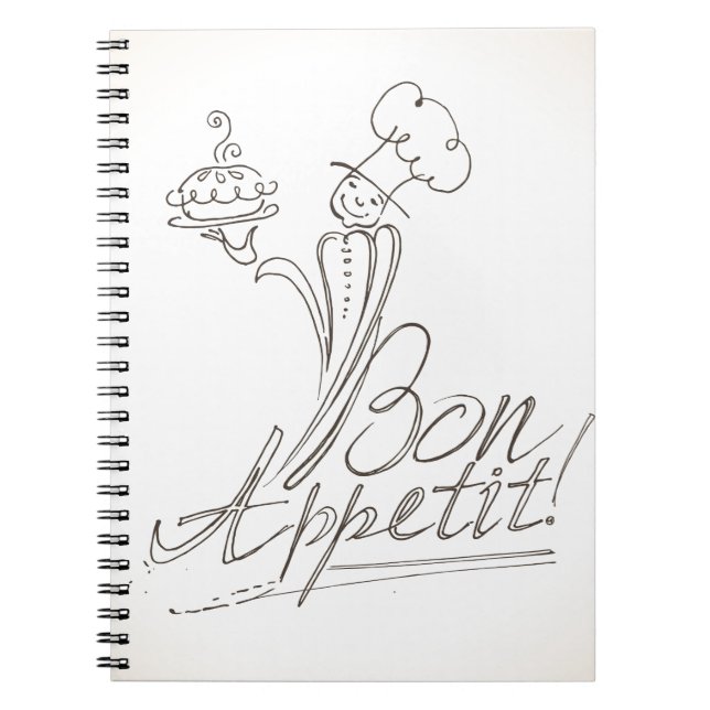 The Good Chef says Bon Appetit! Notizblock (Vorderseite)