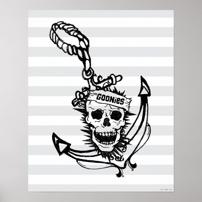 The Goonies Skull & Anchor Graphic Poster (Vorne)