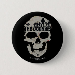 The Goonies Skull Silhouette Graphic Button
