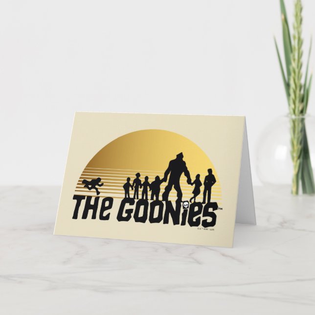 The Goonies Sunset Silhouette Graphic Karte (Vorderseite)