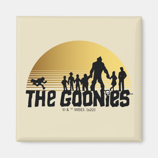 The Goonies Sunset Silhouette Graphic Magnet (Vorne)