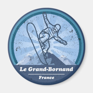 The Grand-Bornand Snowboard Magnet